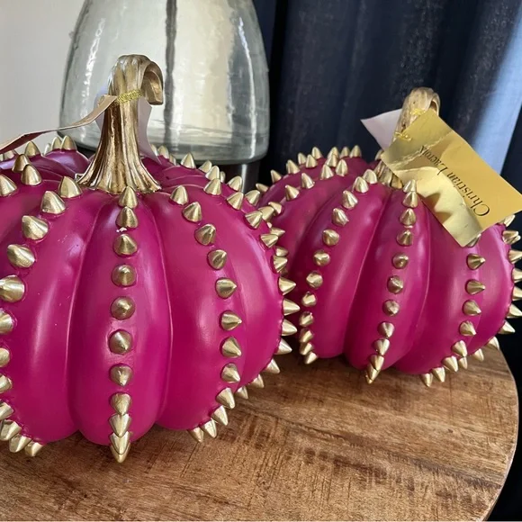 COPY - Christian LACROIX pink spike pumpkin, great for all that love, pink pump… - Picture 6 of 7